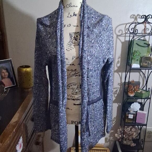 Anthropologie Dolan Women's Black Tweed Lightweight Cardigan Jacket Size M - Picture 1 of 13